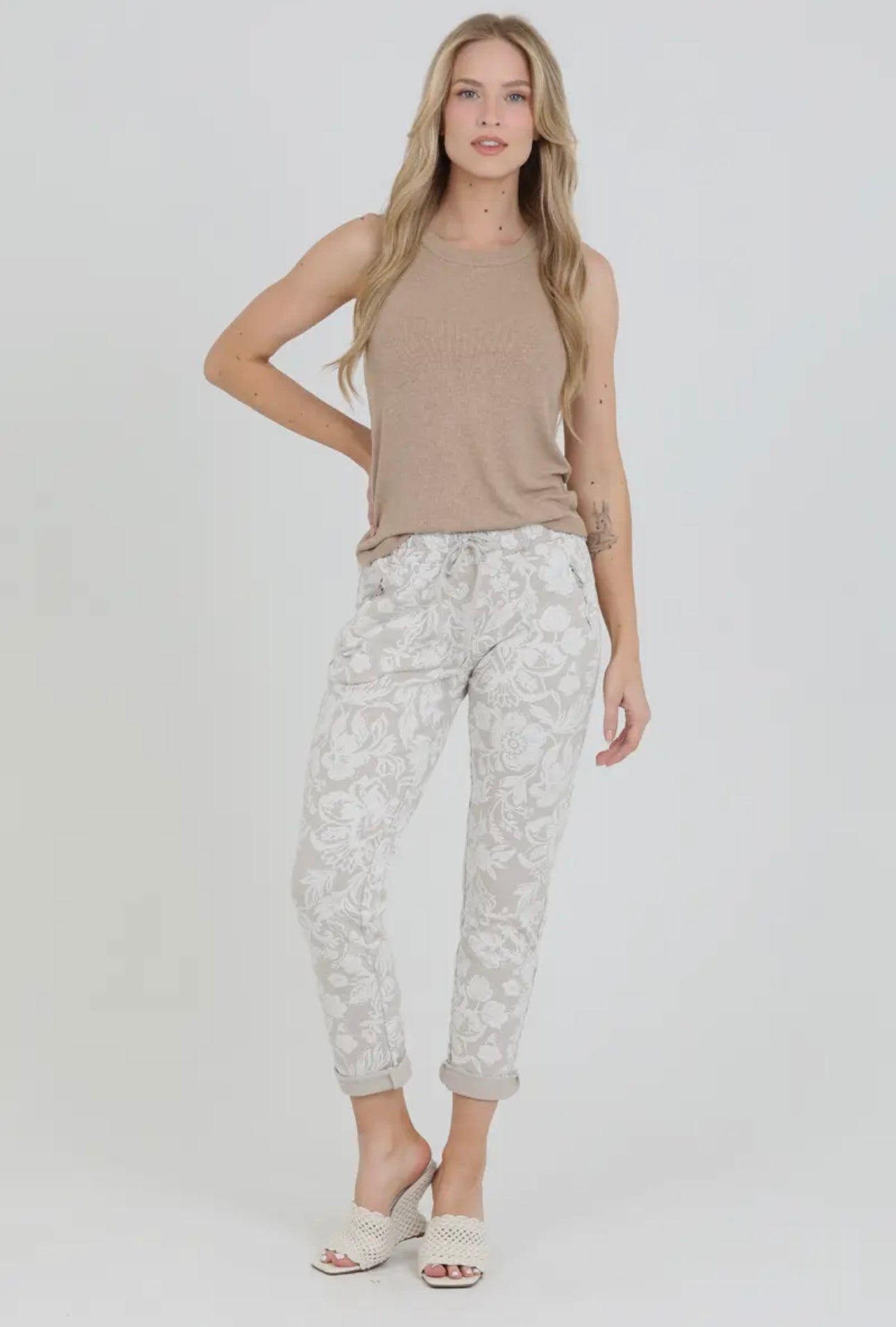 Floral Print Jogger Pants