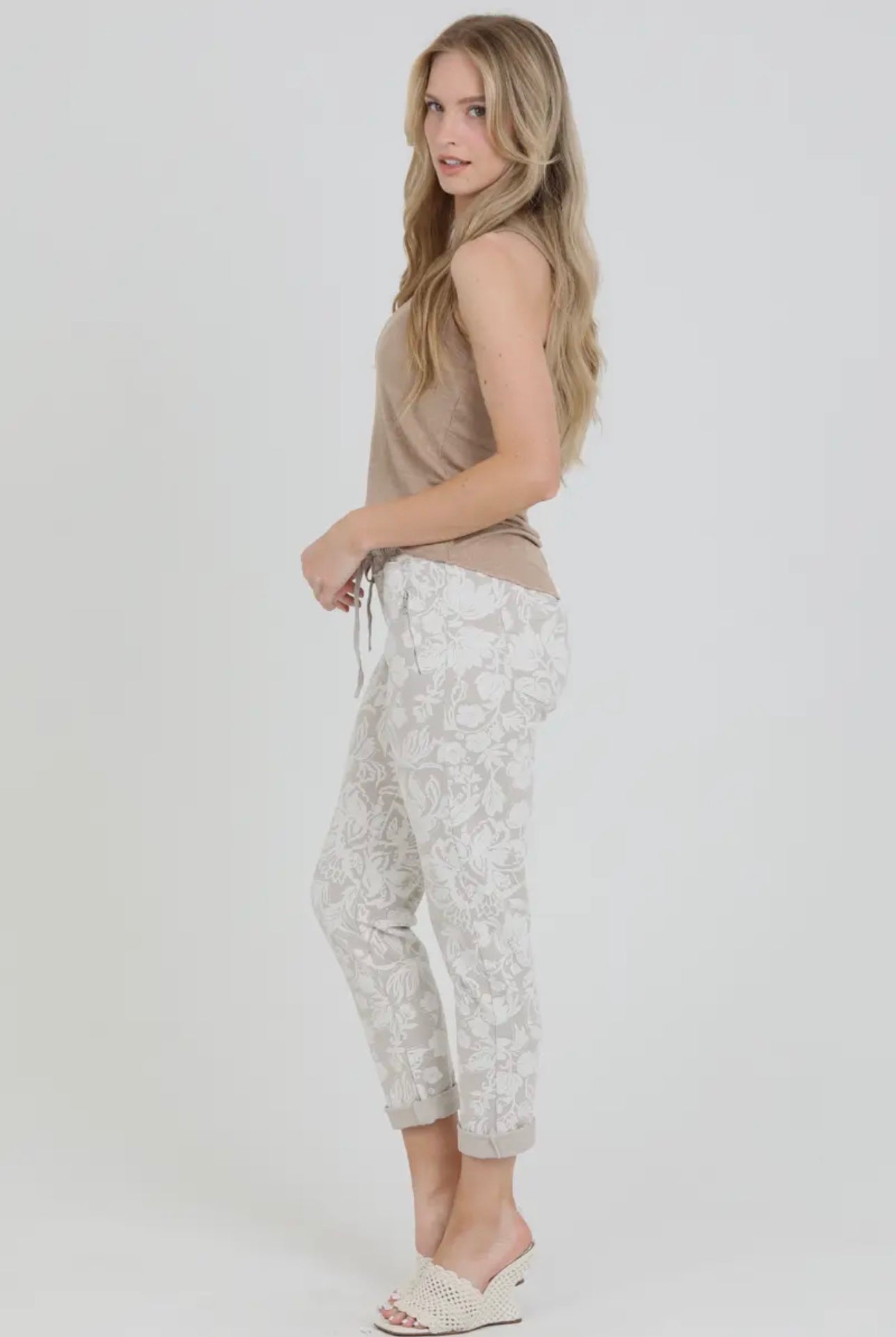 Floral Print Jogger Pants