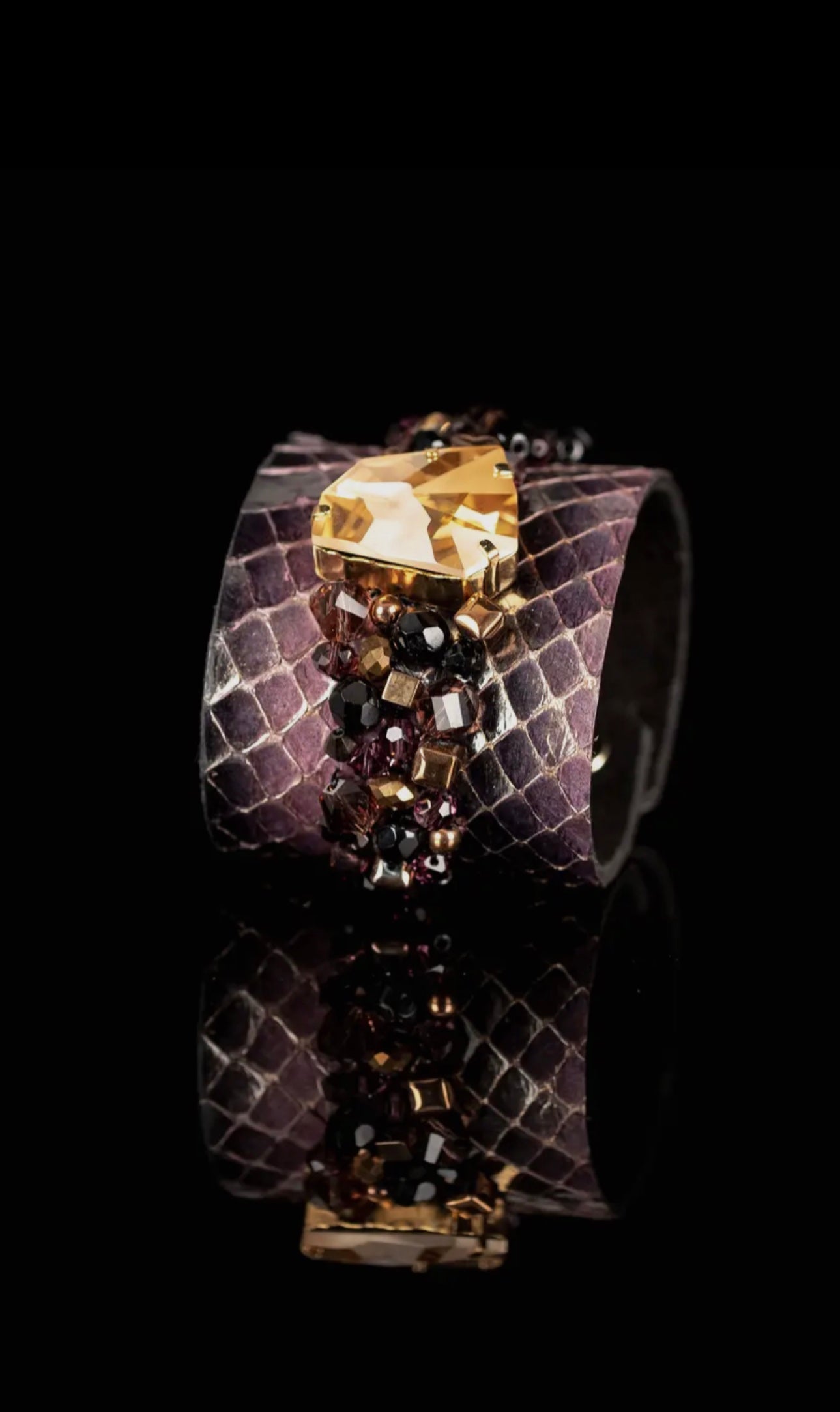 Snake Skin Cuff Bracelet