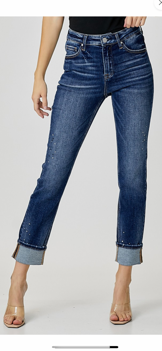 Risen Folded Cuff Jeans