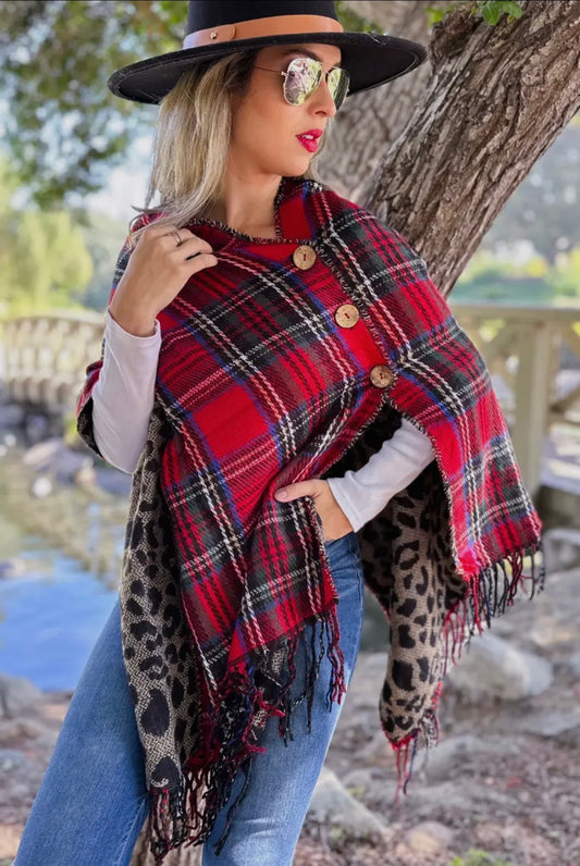 Poncho cape, Reversible
