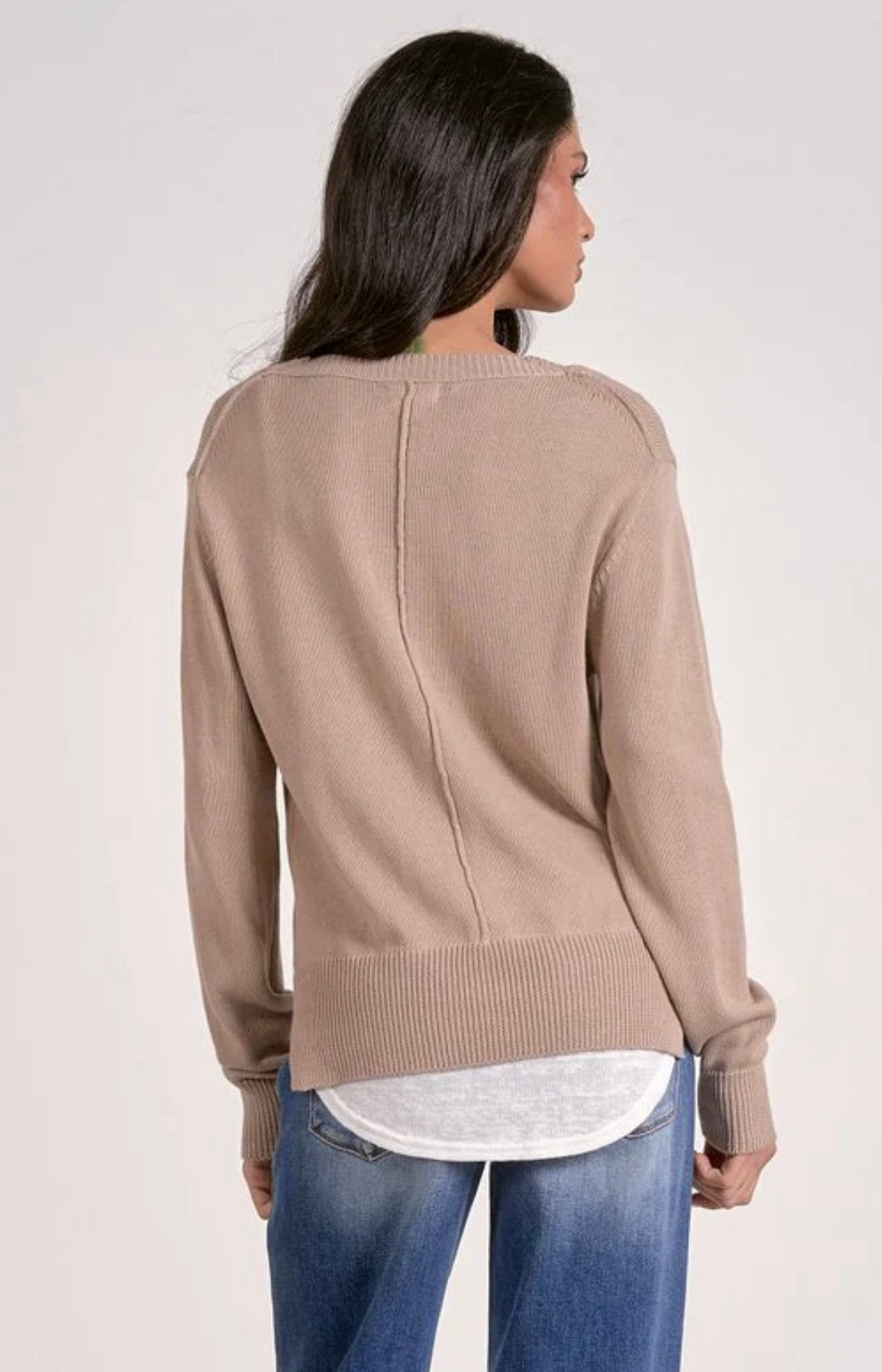 Oatmeal Layered Sweater
