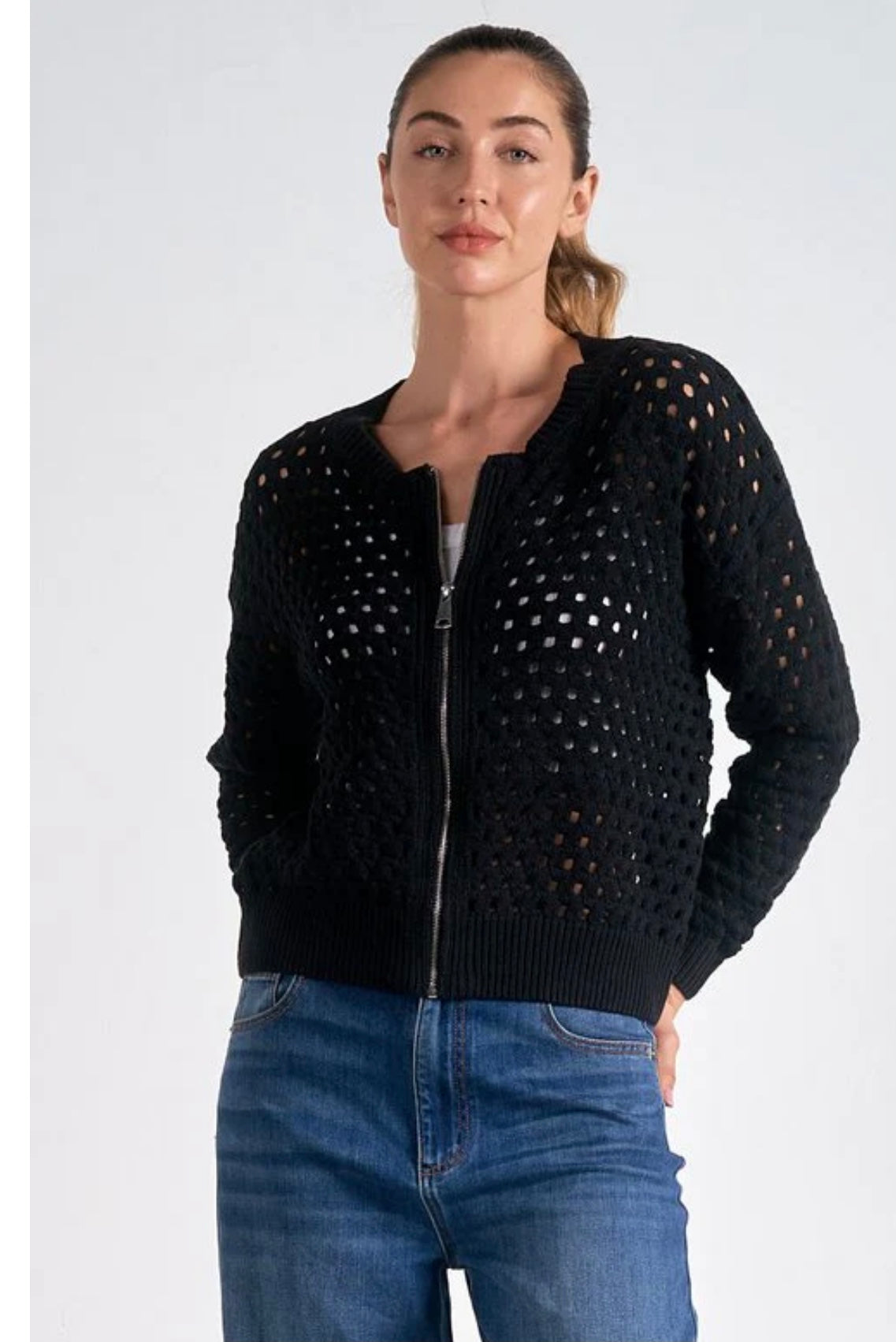 Zip Up Cardigan