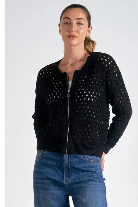 Zip Up Cardigan