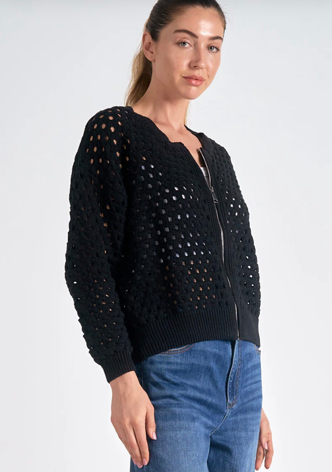 Zip Up Cardigan