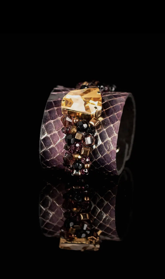 Snake Skin Cuff Bracelet