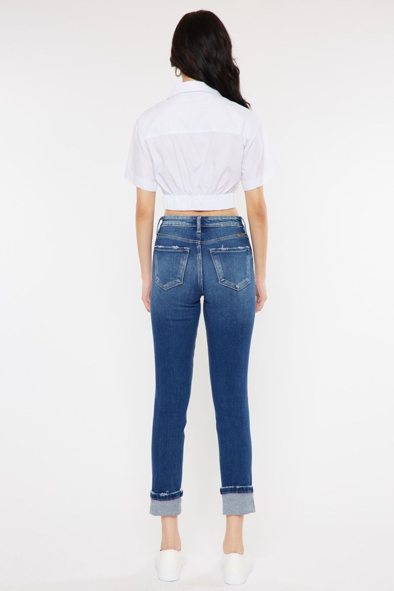 Kancan Denim Jeans w/Folded Hem