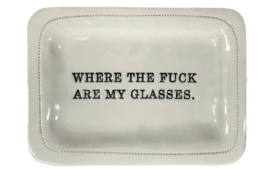 Porcelain Tray Glasses